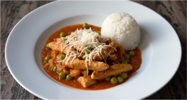 Rychlé vepřové nudličky s hráškem a kukuřicí – šťavnatý oběd hotový za chvíli