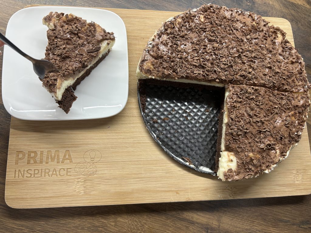 Banánové pokušení s tvarohem a čokoládou