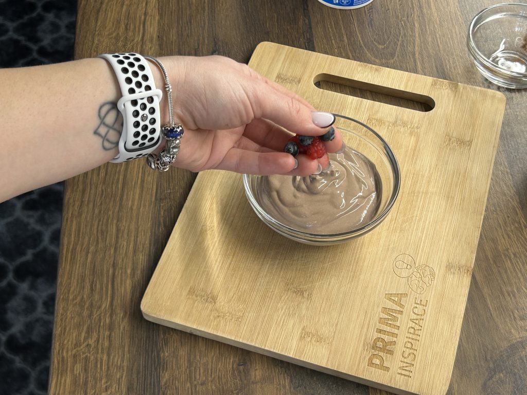 Čokoládový mousse z cottage sýra