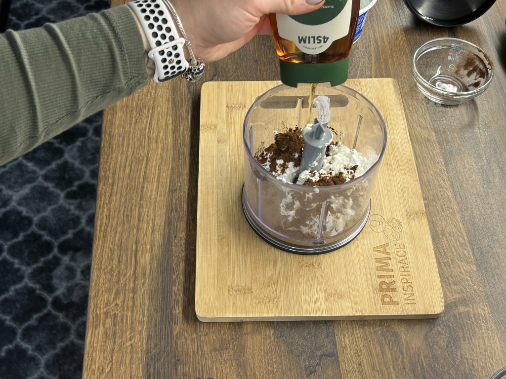 Čokoládový mousse z cottage sýra