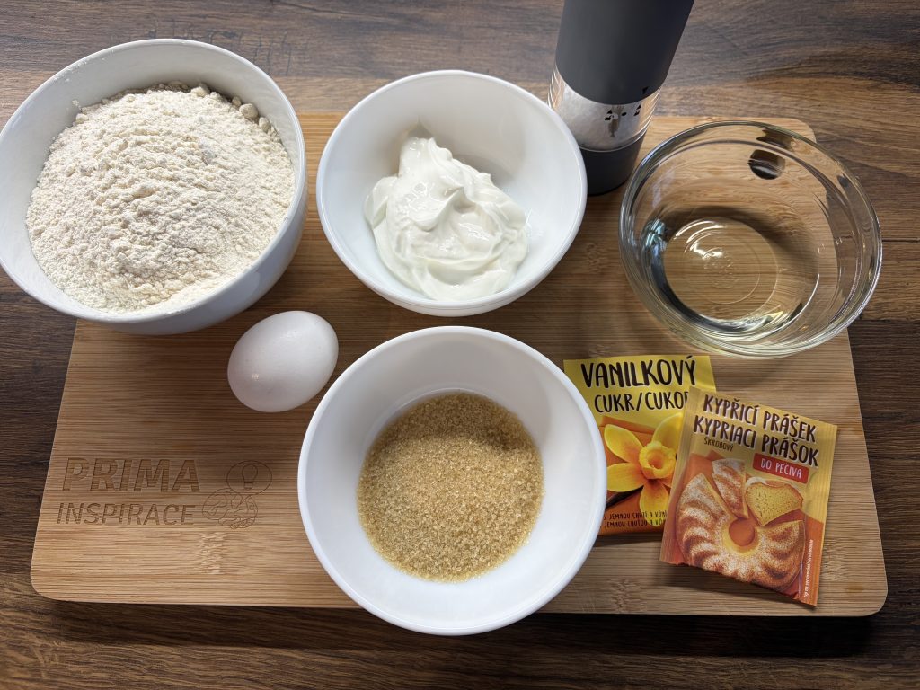 Jogurtové koláčky - snadný recept bez másla