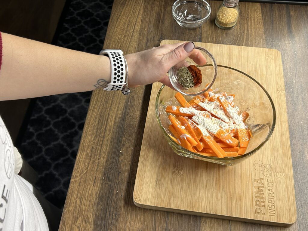 Křupavé pečené mrkve s bylinkami