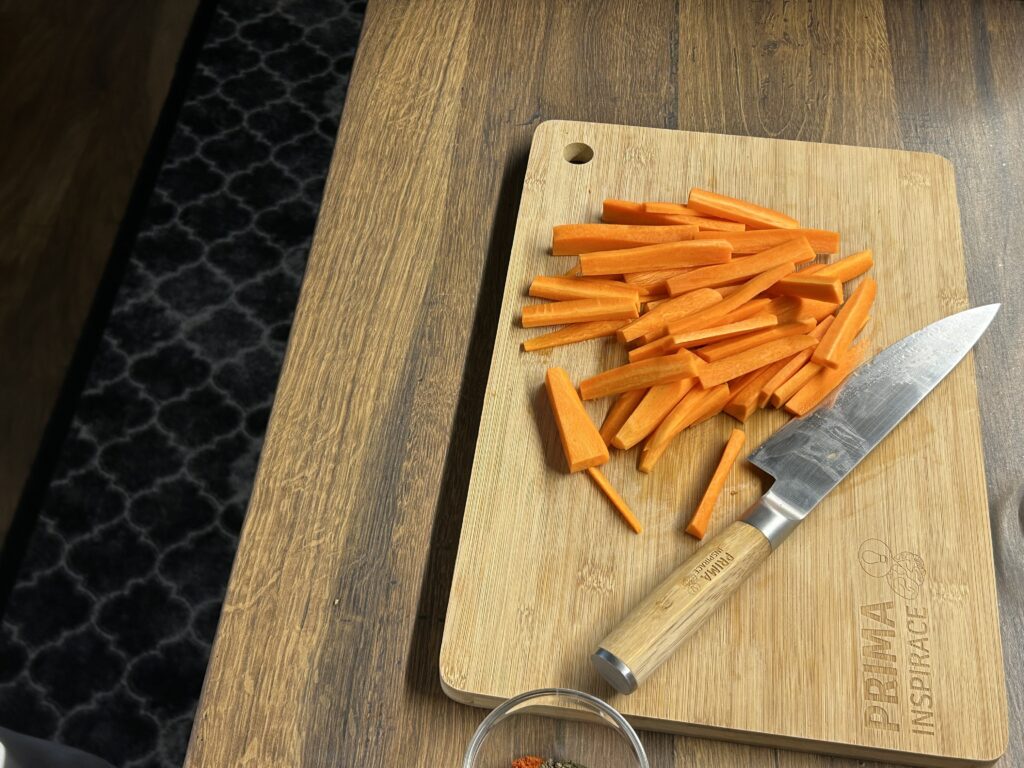 Křupavé pečené mrkve s bylinkami