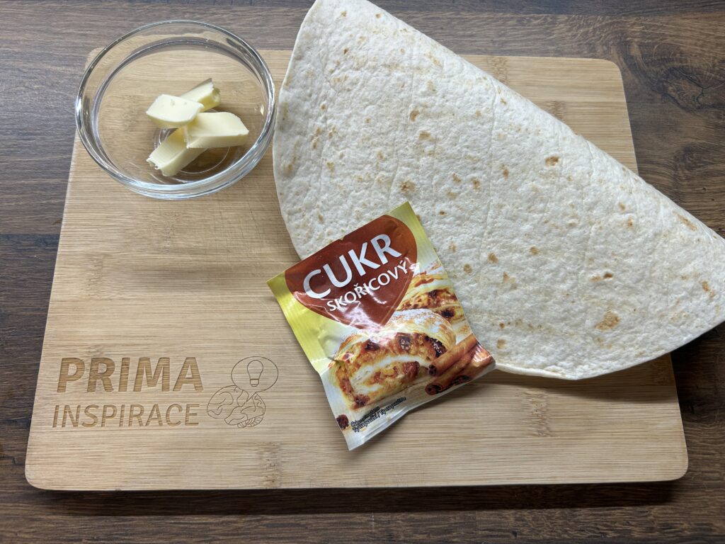 Křupavé skořicové mini cereálie z tortilly