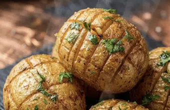 Oblíbený recept na skvělou přílohu – Pečené brambory na másle a česneku!