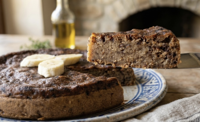 Zdravý banánový dort v páře: vláčný dezert bez výčitek