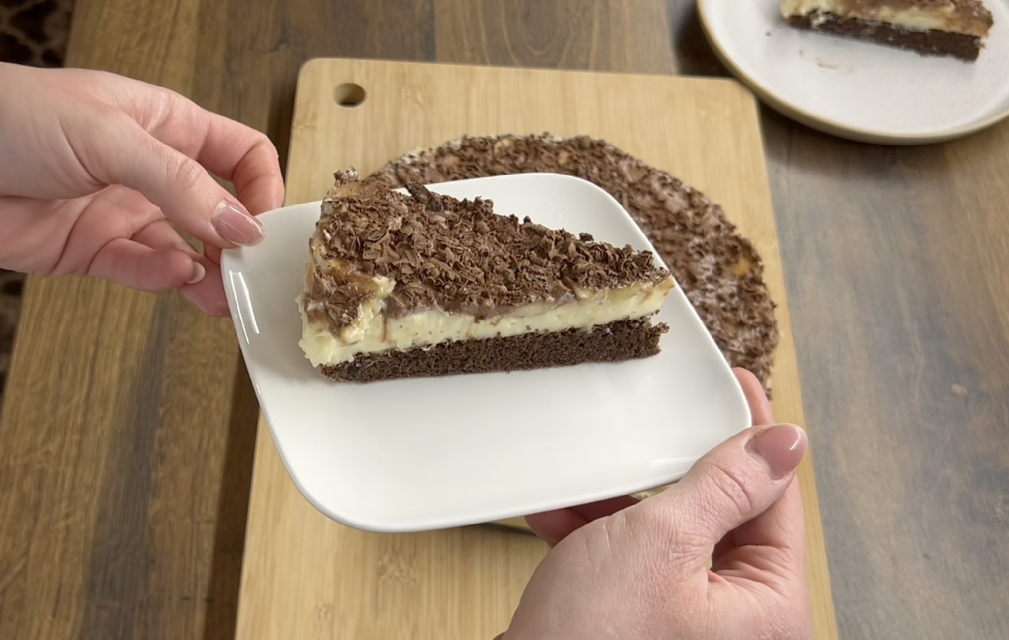 Banánové pokušení s tvarohem a čokoládou