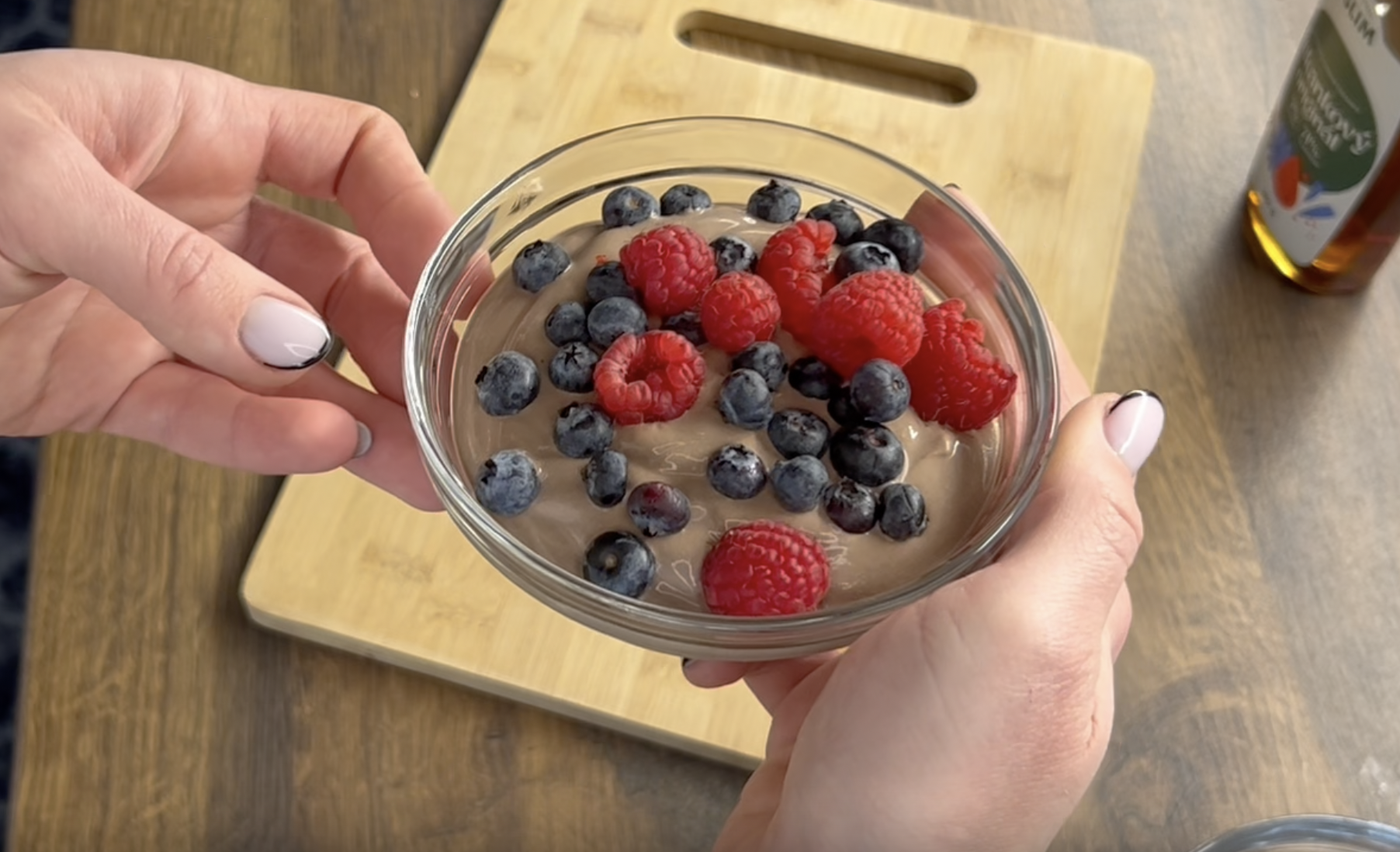 Čokoládový mousse z cottage sýra