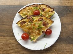 Tortillové nudle s vejcem a klobásou 🧀 Rychlá večeře z pár surovin