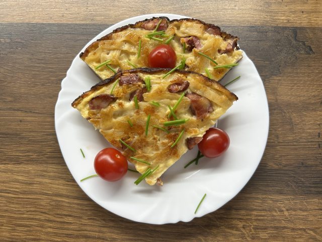 Tortillové nudle s vejcem a klobásou 🧀 Rychlá večeře z pár surovin