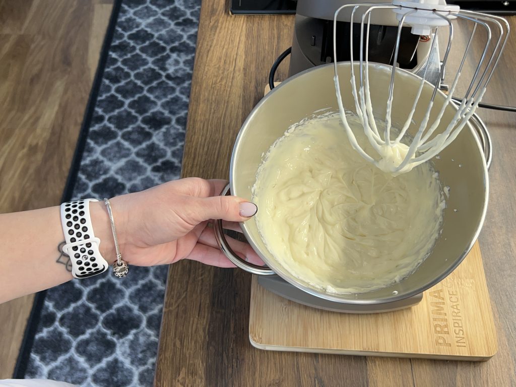 Domácí vanilkový krém s tvarohem á la termix