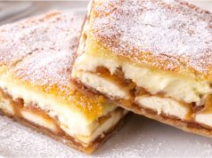 Rychlé jablečno-pudinkové řezy z listového těsta: Vláčná klasika, která nikdy nezklame Jablečno-pudinkové řezy z listového těsta: Rychlý dezert jako od babičky