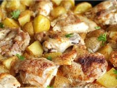 Kuře pečené na bramborách s dijonskou hořčicí a citronem