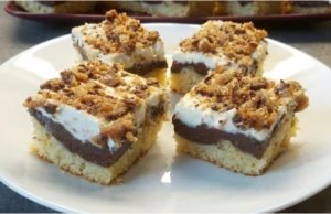 Margot buchta s pudinkovou vrstvou a krémem z mascarpone