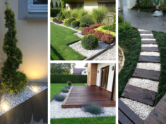 Využijte klasický bílý kačírek tímto dekorativním způsobem na vaší zahrádce!