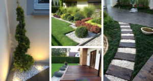 Využijte klasický bílý kačírek tímto dekorativním způsobem na vaší zahrádce!