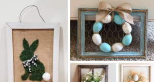 Předělali jsme obyčejný dřevěný rám na krásnou velikonoční dekoraci – Inspirujte se!