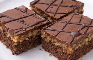 Opilý Izidor na plech: Legendární ořechový dezert s pořádnou dávkou rumu Opilý Izidor na plech – poctivé ořechové řezy s rumem a čokoládou