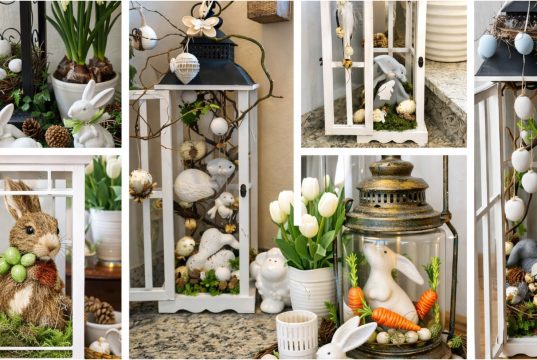 Obyčejnou lucernu lze proměnit v jarní dekorace – Inspirace, které Vás budou těšit celé měsíce
