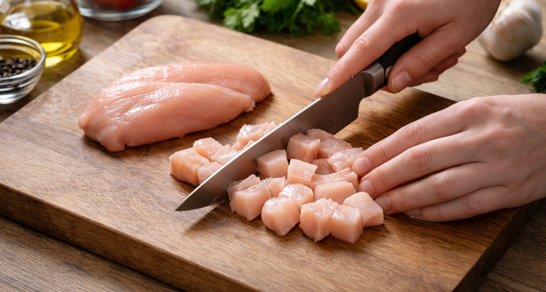 Křupavé kuřecí kousky v medovo-sójové omáčce: rychlá asijská minutka z pánve