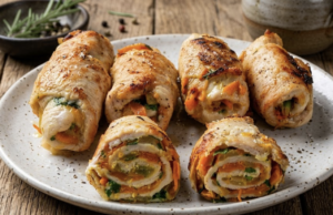 Oblíbený recept na smažené kuřecí závitky plné zeleninky!