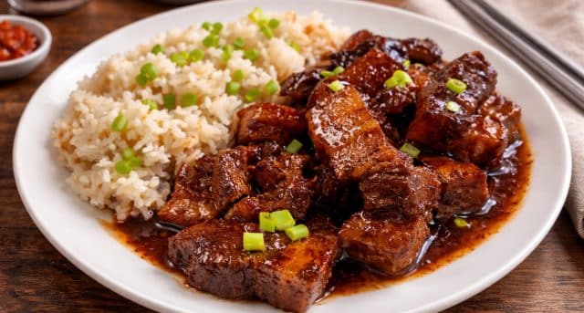 Asijský pečený bůček s medem, sójovou omáčkou a zázvorem