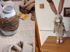 Vyrobte si stylového jarního zajíce z prázdné nádoby od aviváže, který rozzáří váš domov