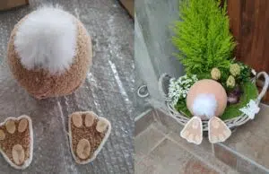 Vyrobte si doma rozkošnou velikonoční dekoraci: Zajíc v košíku!