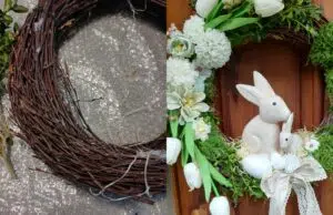 Jarní věnec, který pohladí po duši: Spojení něžných květů a přírodního proutí