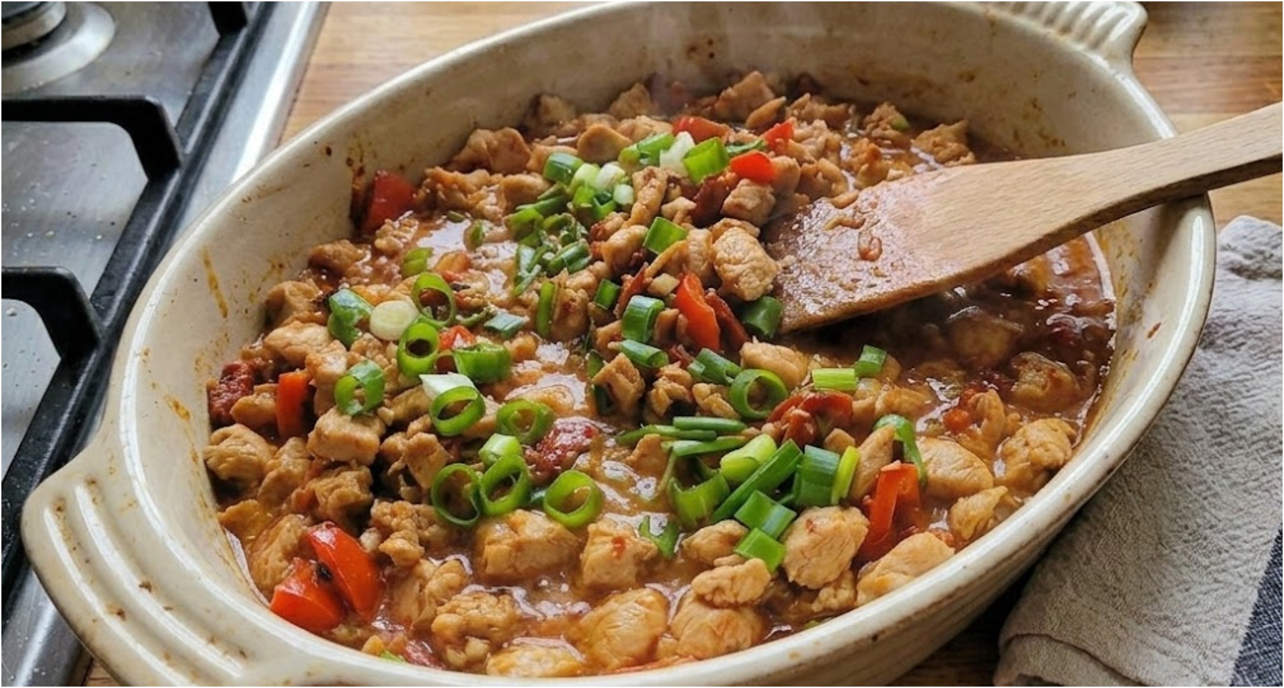 Kuřecí směs s klobásou a zeleninou z jednoho pekáče: Rychlý oběd bez stání u sporáku