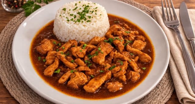 Křupavé kuřecí kousky v medovo-sójové omáčce: rychlá asijská minutka z pánve