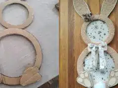 Jarní proměna kartonu z krabice: Vyrobte si luxusního zajíce, který vám bude zdobit vaše vchodové dveře