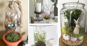 20+ velikonočních dekorací: Využili jsme obyčejnou skleněnou vázu!