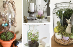 20+ velikonočních dekorací: Využili jsme obyčejnou skleněnou vázu!