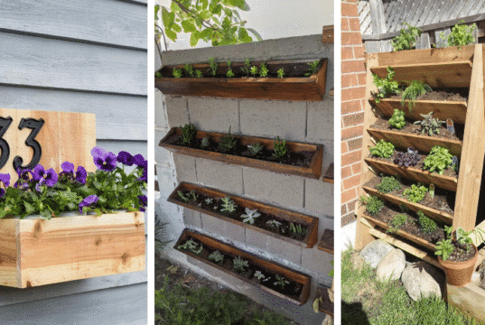 Inspirace na krásný nástěnný květináč ze dřeva – Pusťte se do jarního tvoření!