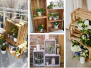 Využijte dřevěné přepravky k vytvoření krásné jarní dekorace!