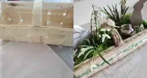 Nevyhazujte dřevěné košíky od ovoce! Vyrobte si z nich snové jarní aranžmá se sněženkami