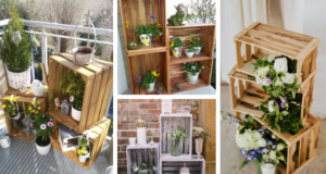 Využijte dřevěné přepravky k vytvoření krásné jarní dekorace!