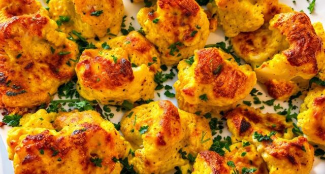 Pečený květák v jogurtovo-sýrové krustě: lehčí alternativa ke smaženému květáku