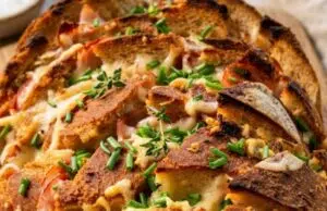 Co se starým chlebem? Zapečte ho se sýrem a česnekem podle tohoto receptu!