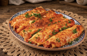 Recept na vynikající zapečené wrapy s mletým masem a sýrem!