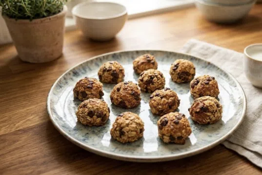 Zdravé mlsání – Banánové sušenky s ovesnými vločkami, připravené v horkovzdušné troubě!