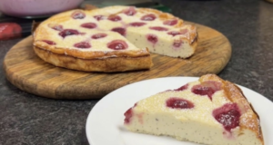 Fantastický tvarohový koláč s malinami – Snadná a rychlá příprava!