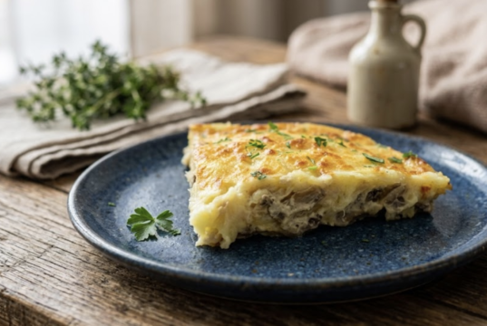 Vyzkoušejte tyto zapečené houby s bramborovou kaší a sýrem – Snadná příprava!