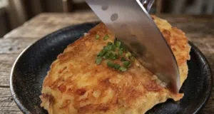 Inspirace na skvělý oběd – Bramborové placky se sýrem a cibulkou!