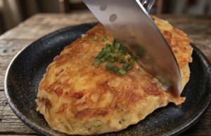 Inspirace na skvělý oběd – Bramborové placky se sýrem a cibulkou!