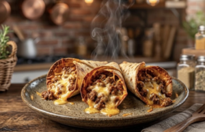 Připravte si tyto křupavé kornouty, plněné masem a sýrem!