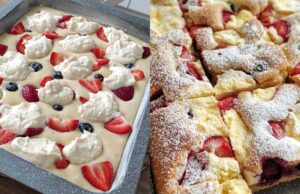 Nadýchaná bublanina s tvarohem a ovocem