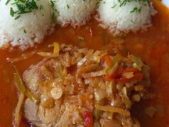 Cikánské vepřové žebírko s rýží: Poctivá klasika s lečem