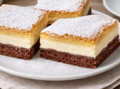 Tříbarevné tvarohové řezy: Elegantní moučník tří textur, který si podmaní každou návštěvu